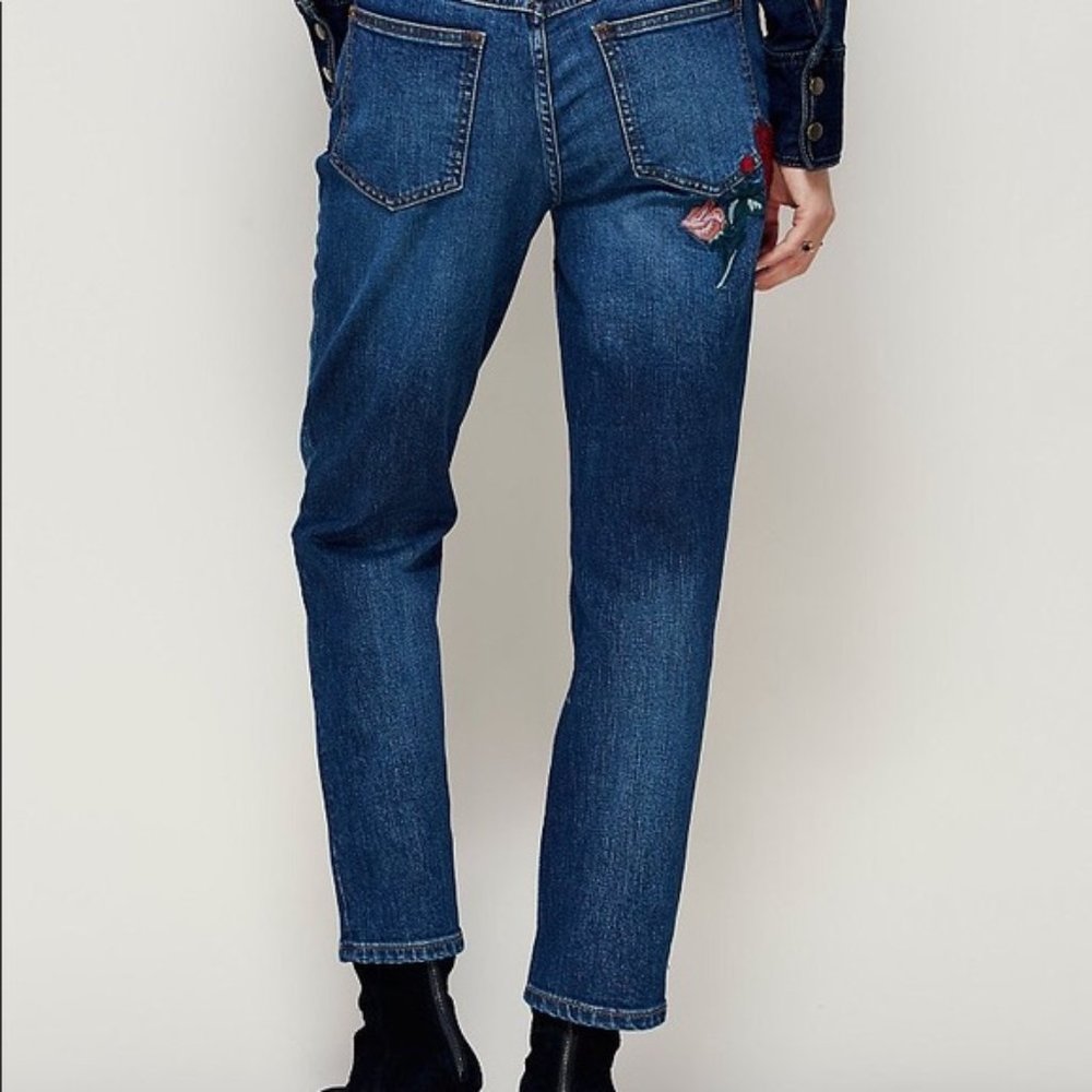 Free‎ People Four Seasons Embroidered Skinny Jeans